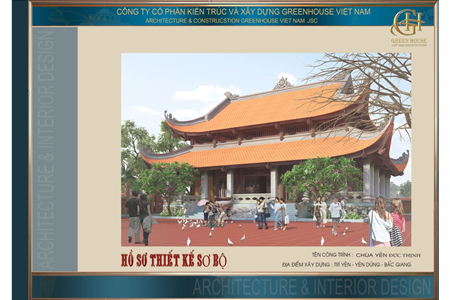 Bản thiết kế chùa Yên Thôn Đức Thịnh - Trí Yên Yên Dũng