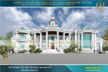 KTS GreenHouse Việt Nam bật mí cách thi công mái cong của kiến trúc Tân cổ điển