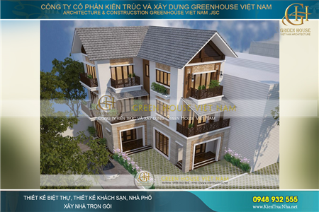 Top 5 mẫu biệt thự đẹp chữ L 2 tầng, 3 tầng tại Bắc Giang trường tồn mọi thời đại