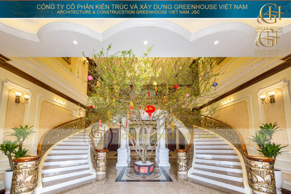 Hình ảnh thực tế công trình biệt thự tân cổ điển 3 tầng đẹp tại Bắc Giang