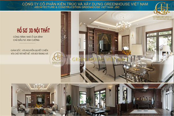 Thiết kế nội thất biệt thự tân cổ điển 150m2 phong cách luxury