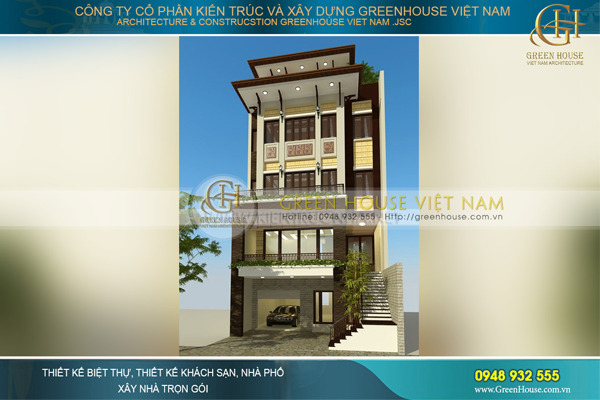 Thiết kế và thi công nhà ống 4 tầng mặt tiền 7m trọn gói