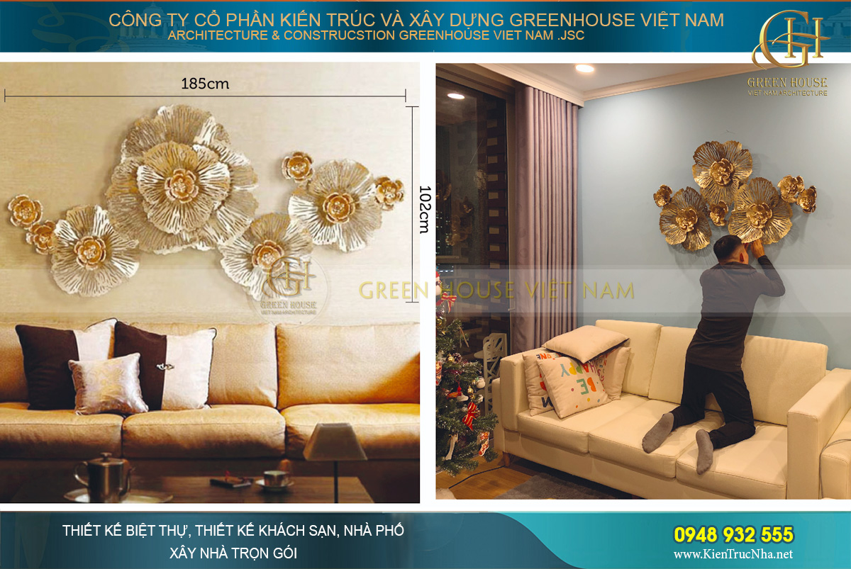 Đơn vị thiết kế, thi công tranh trang trí đồ decor đẹp uy tín