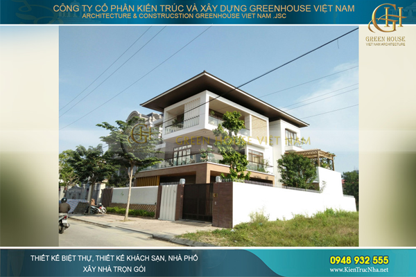 Hình ảnh thực tế thi công biệt thự hiện đại 3 tầng đẹp thời thượng