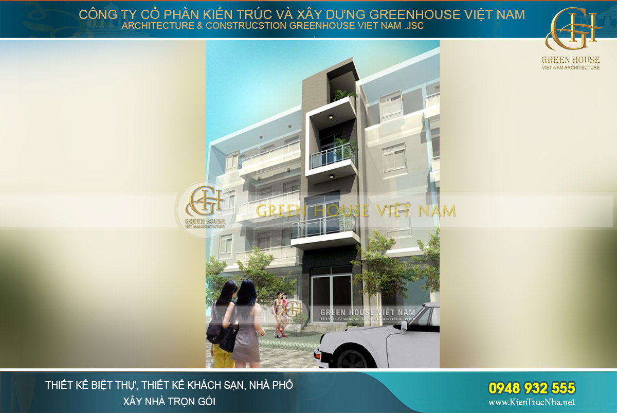 Biệt thự nhà vườn nhỏ 3 tầng diện tích 137m2 tại Hải Phòng