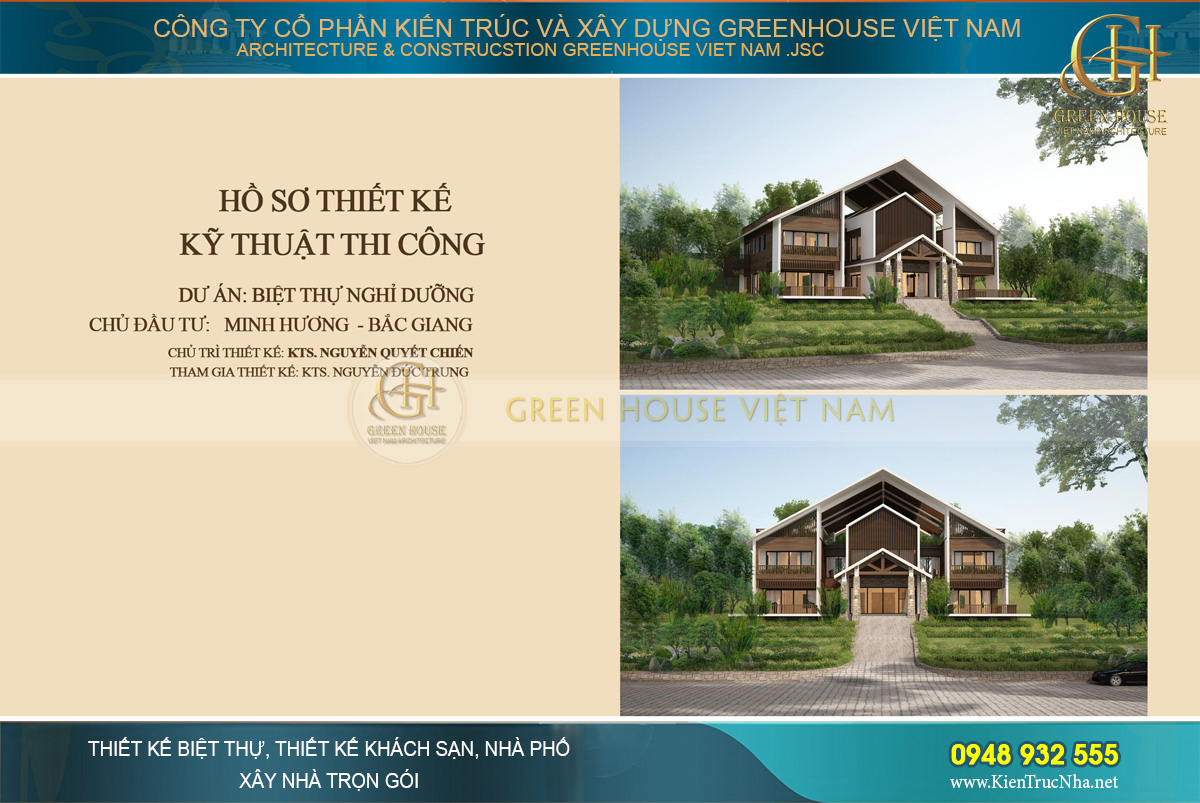 Thiết kế biệt thự sân vườn 2 tầng diện tích 300m2 đẹp mê hoặc