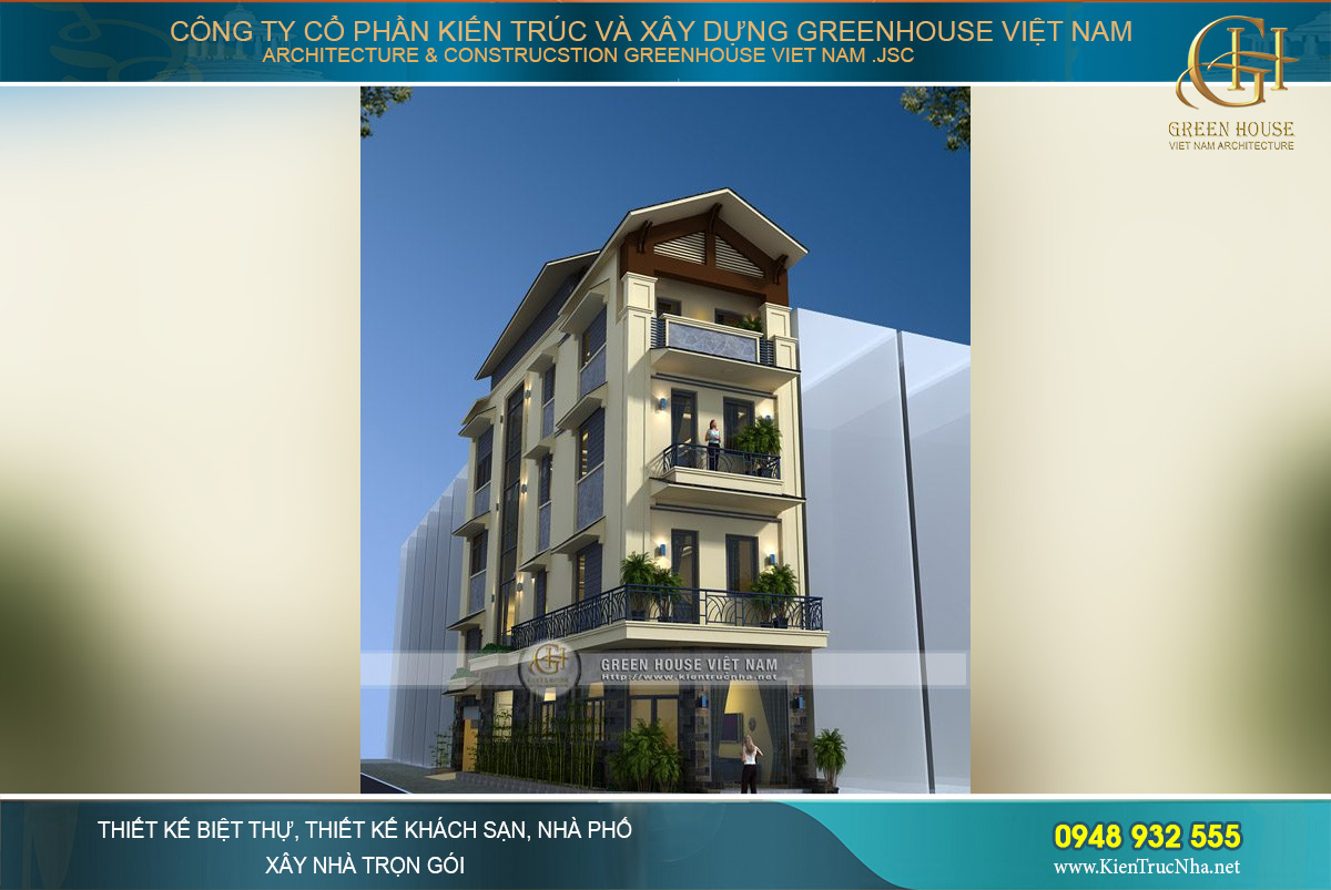 Phương án thiết kế nhà ống 2 mặt tiền nở hậu đẹp tại Bắc Ninh