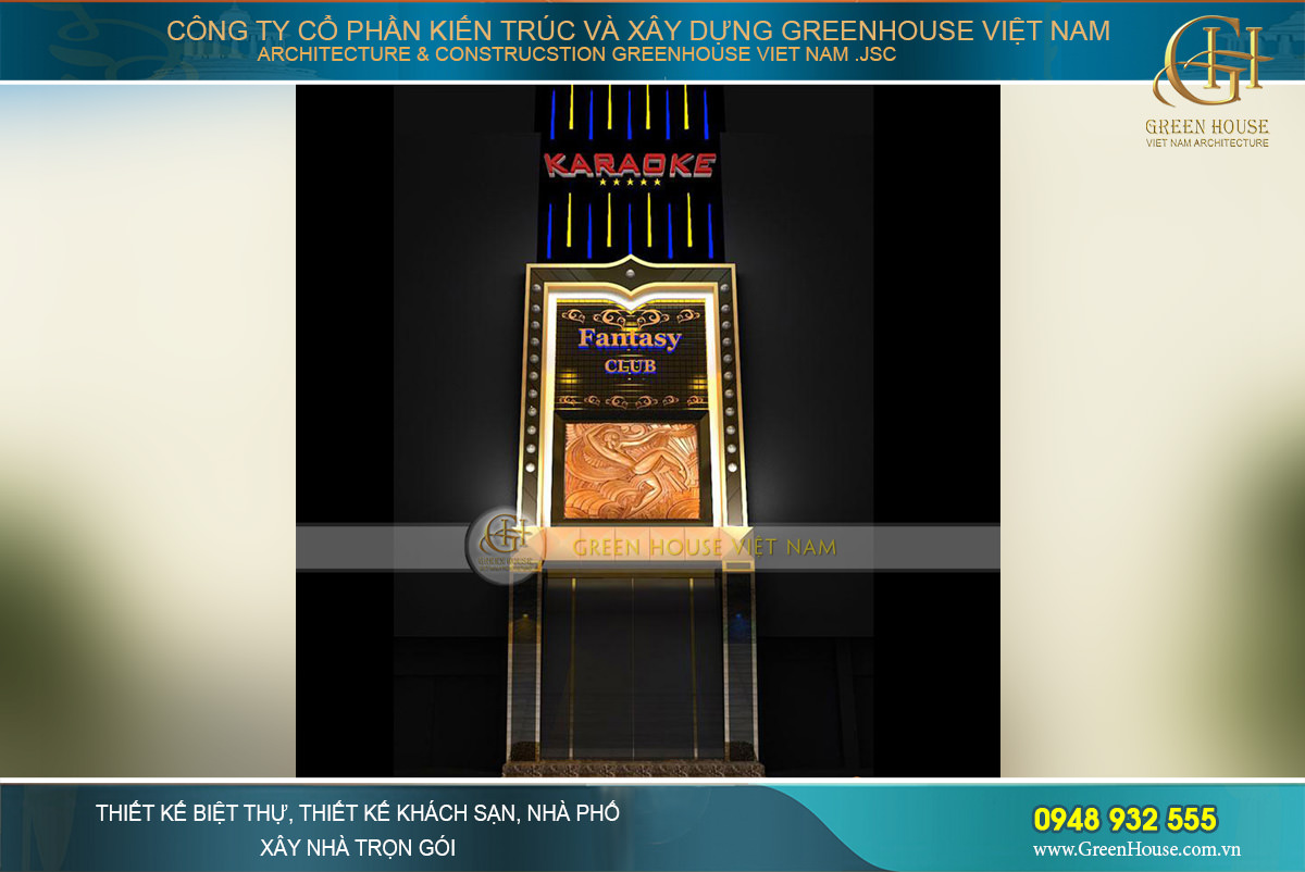 Thiết kế quán Karaoke Fantasy Club sang trọng tại Thái Bình