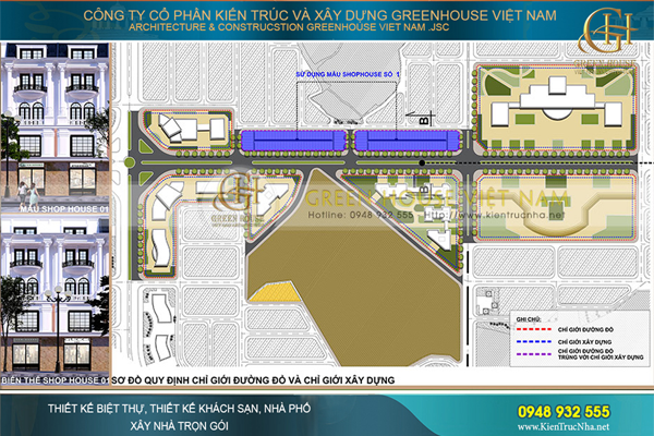 Thiết kế quy hoạch nhà ở tuyến đường dẫn cầu Đông Sơn Bắc Giang