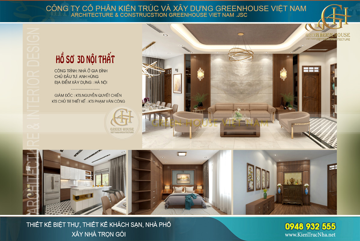 Mẫu thiết kế nội thất cho căn hộ chung cư hiện đại tại Hà Nội đẹp mỹ mãn