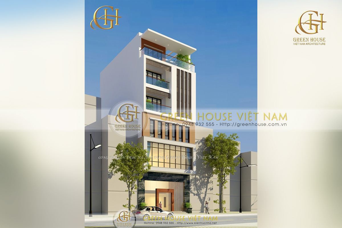 Nhà phố mặt tiền 8m kết hợp kinh doanh và làm văn phòng công ty