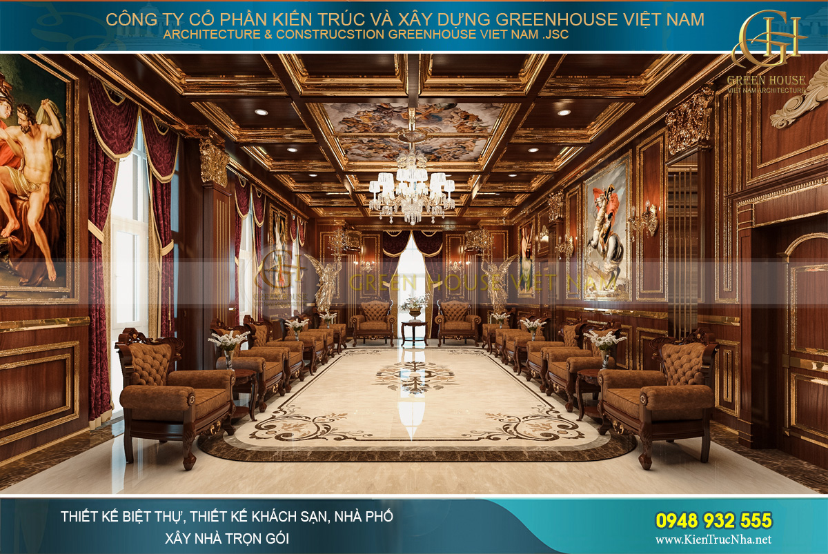 Thiết kế nội thất lâu đài Rạng Đông: Lâu đài cổ điển sa hoa bậc nhất Việt Nam