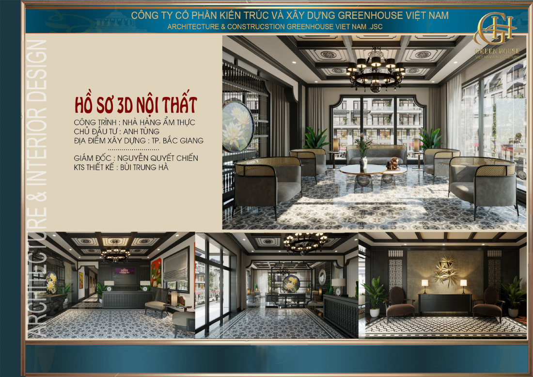 Thiết kế nội thất nhà hàng ẩm thực phong cách Indochine độc đáo