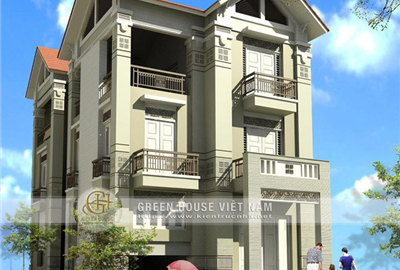 Biệt thự 3 tầng mặt tiền 9m phong cách tân cổ điển hiện đại