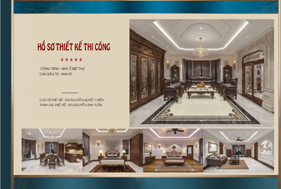 Thiết kế nội thất biệt thự tân cổ điển đẳng cấp tại Thái Nguyên