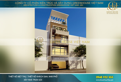 Nhà ống hiện đại 4 tầng rưỡi mặt tiền 6x15m đẹp tại Nam Định