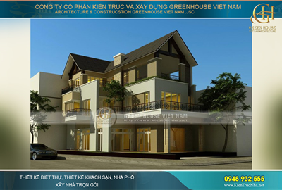 Nhà phố 3 tầng hình chữ L bán biệt thự nhỏ xinh tại Bắc Giang