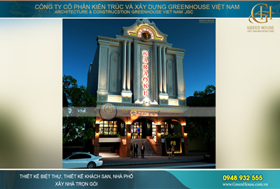 Thiết kế quán Karaoke đẳng cấp 4 tầng cực kỳ sang trọng tại Bắc Giang