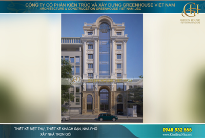 Thiết kế tòa nhà cho thuê văn phòng 7 tầng sang trọng