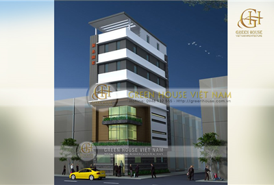 Thiết kế tòa nhà văn phòng 7 tầng hiện đại tại Hà Nội