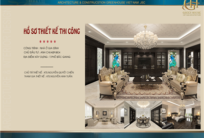 Thiết kế nội thất gia đình anh chị Hợp Bích tại Thành phố Bắc Giang