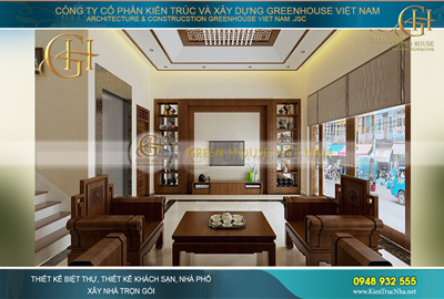 Mẫu thiết kế nội thất biệt thự Á Đông đẹp truyền thống tại Bắc Giang