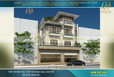 Thiết kế nhà phố 4 tầng phong cách hiện đại tại Bắc Giang