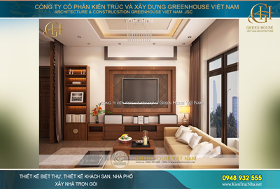 Thiết kế nội thất biệt thự Á Đông 3 tầng phong cách hiện đại tại Hà Nội – CĐT Chú Sơn