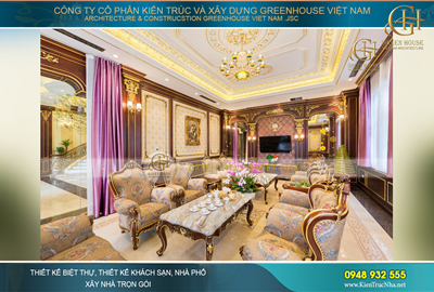 Thiết kế nội thất sang trọng cho biệt thự tân cổ điển 3 tầng Văn Chiến Luxury – CĐT Anh Hưng