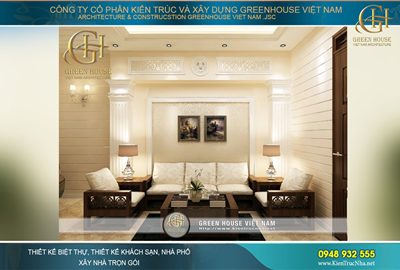 Thiết kế nội thất tân cổ điển cho nhà phố 4 tầng tại Hà Nội – CĐT Anh Kiên