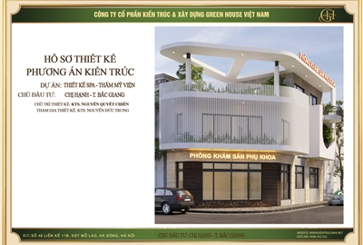 Thiết kế phòng khám sản phụ khoa sang trọng hiện đại tại Bắc Giang