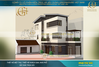 Thiết kế nhà phố 3 tầng phong cách hiện đại tại Bắc Giang