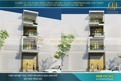 Thiết kế nhà phố 4 tầng diện tích 88m2 tại Bắc Giang