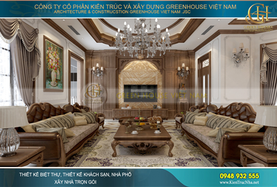 Thiết kế nội thất đẳng cấp cho biệt thự tân cổ điển 3 tầng tại Quảng Ninh
