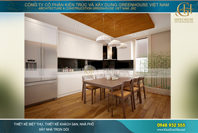 Thiết kế nội thất biệt thự hiện đại 4 tầng tại Bắc Giang – CĐT Anh Hưng