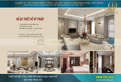 Thiết kế nội thất biệt thự phố tân cổ điển sa hoa, tráng lệ tại Hải Phòng