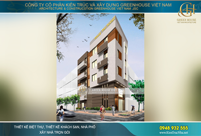 Nhà ống 4 tầng kết hợp kinh doanh cafe phong cách hiện đại sang trọng