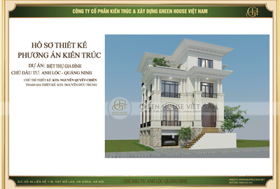 Thi công trọn gói biệt thự gia đình 4 tầng đẹp sang trọng tại Quảng Ninh - CĐT Anh Lộc
