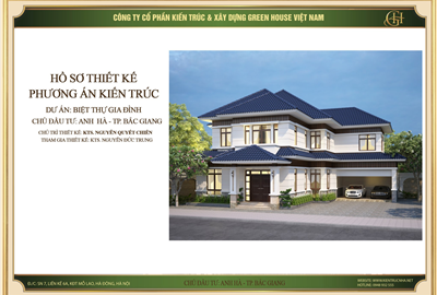 Thiết kế biệt thự tân cổ điển 2 tầng đơn giản nhưng ấn tượng tại Bắc Giang