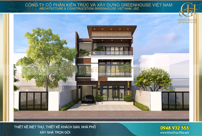Mẫu thiết kế biệt thự hiện đại 3 tầng đẹp đẳng cấp tại Bắc Giang