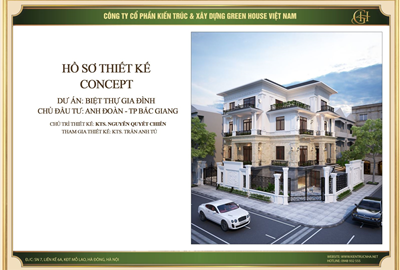 Mẫu biệt thự gia đình tân cổ điển sang trọng tại Bắc Giang