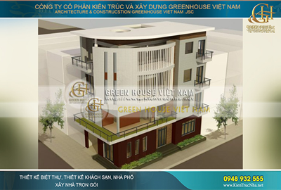 Thiết kế biệt thự góc phố 4 tầng 2 mặt tiền hiện đại và độc đáo