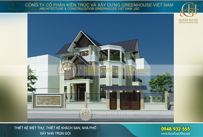 Mẫu biệt thự 3 tầng hiện đại phong cách độc đáo tại Hải Dương