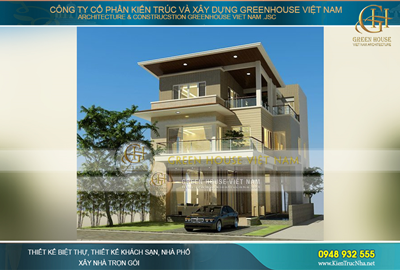 Xây biệt thự 3 tầng trọn gói từ thiết kế đến thi công hoàn thiện
