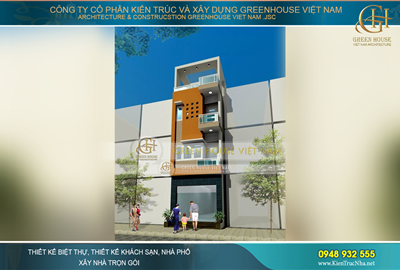 Nhà ống 3 tầng mặt tiền 4m đẹp được thiết kế theo phong cách hiện đại
