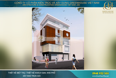 Nhà ống 5 tầng hai mặt tiền phong cách hiện đại và sang trọng