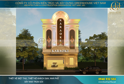 Thiết kế quán karaoke 3 tầng phong cách tân cổ điển sang trọng