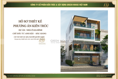 Thiết kế nhà phố 4 tầng hiện đại mặt tiền độc đáo tại Bắc Giang